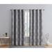 Rosdorf Park Guildford Damask Max Blackout Thermal Grommet Curtains Panels Polyester in Gray | 96 H in | Wayfair 955BCEF488314E559484801CCAC3900E