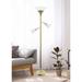 Lalia Home Gold Metal 3-Light Torchiere Floor Lamp