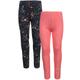 tausendkind essentials - Leggings Florenz 2Er-Pack In Dunkelblau/Rosa, Gr.128/134