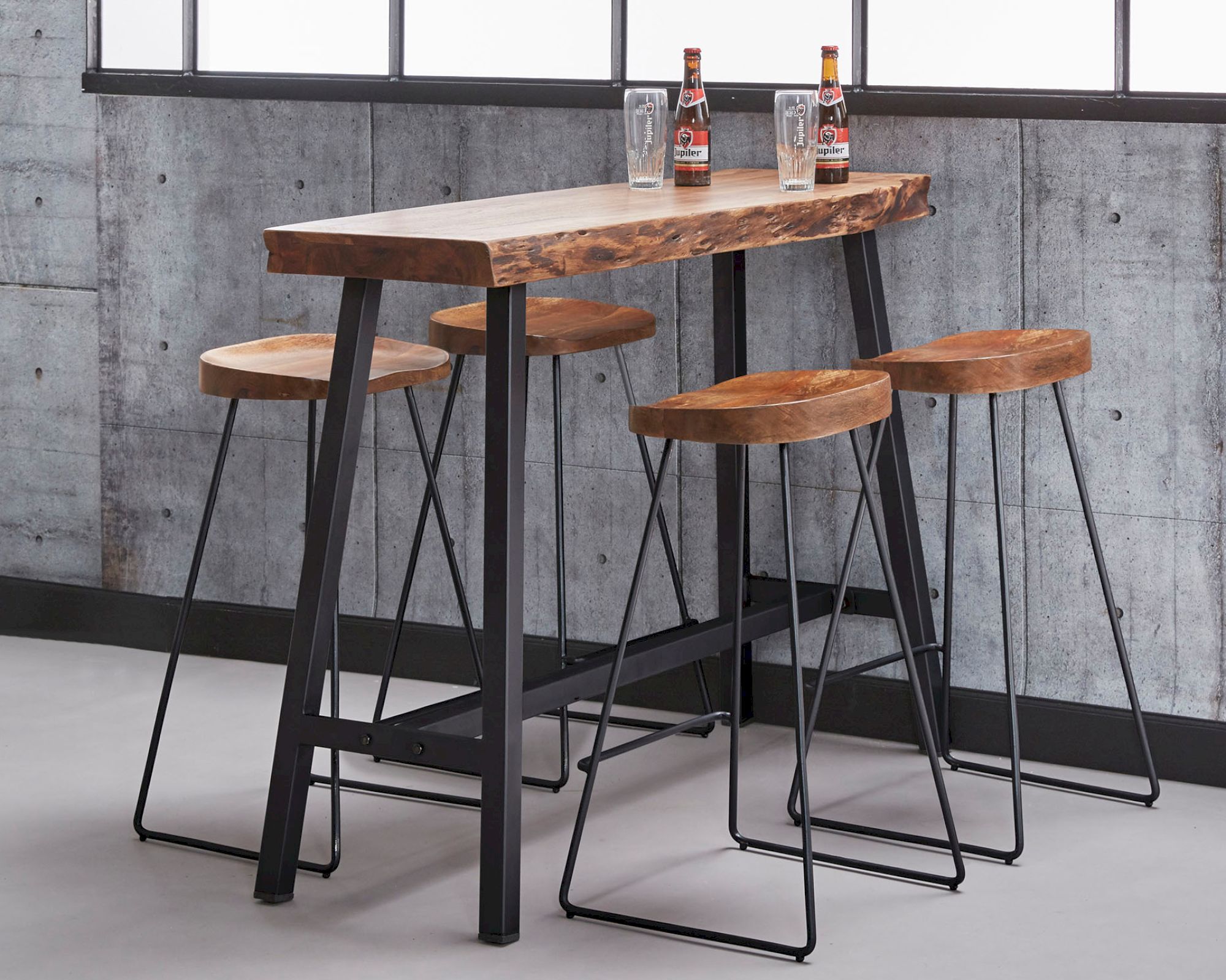 designline »Haydn« Massivholz Bartisch 125x92x46 cm