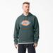 Dickies Men's Water Repellent Logo Hoodie - Lincoln Green Size M (TW22A)