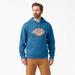 Dickies Men's Water Repellent Logo Hoodie - Vallarta Blue Size Lt (TW22A)