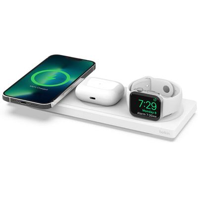 Belkin Boostcharge Pro 3-In-1 MagSafe Wireless Charging Pad - White