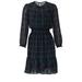 J. Crew Dresses | J.Crew Plaid Ruffled Dress, Large Petite, Green Chiffon, Cinched Waist | Color: Green/Red | Size: Lp