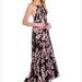 Free People Dresses | Free People Garden Party Maxi Dress Size S | Color: Black/Pink | Size: S