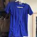 Athleta Tops | 3/4 Zip Short Sleeve Size Small Bright Blue Tennis/Cycling/Running Top | Color: Blue/Red | Size: S