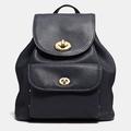Coach Bags | Coach Mini Black Turnlock Backpack | Color: Black | Size: Os