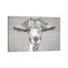 East Urban Home Patsy the Goat w/ Daisy Flower Crown by Hippie Hound Studios - Wrapped Canvas Painting Print Canvas | 8 H x 12 W x 0.75 D in | Wayfair