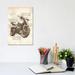 East Urban Home Old Motorcycle by Cornel Vlad - Wrapped Canvas Graphic Art Canvas in Black/Brown/White | 12 H x 8 W x 0.75 D in | Wayfair