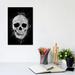 East Urban Home Gothic Human Skull by Cornel Vlad - Wrapped Canvas Graphic Art Canvas in Black/Gray/White | 12 H x 8 W x 0.75 D in | Wayfair