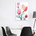 East Urban Home Happy Tulips II by Lanie Loreth - Wrapped Canvas Painting Metal | 40 H x 26 W x 1.5 D in | Wayfair 641E4E782C3241A9A4A0993831B662AC