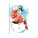 East Urban Home Merry Christmas Pin-up by T. N. Thompson by Piddix - Wrapped Canvas Graphic Art Canvas | 12 H x 8 W x 0.75 D in | Wayfair