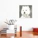 East Urban Home Sepia Modern Dog X by A Very Modern Dog - Wrapped Canvas Painting Canvas | 12 H x 12 W x 0.75 D in | Wayfair