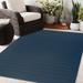 White 24 x 36 x 0.08 in Area Rug - The Twillery Co.® Stroup Floral Blue Indoor/Outdoor Area Rug Polyester | 24 H x 36 W x 0.08 D in | Wayfair