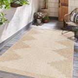 Deneysville 5'3" x 7'7" Outdoor Farmhouse Moroccan Bone/Multi Brown/Cloud Gray/Nutmeg/Dark Gray/Beige/Dark Brown/Medium Gray/Medium Brown Outdoor Area Rug - Hauteloom