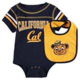 Newborn & Infant Colosseum Navy Cal Bears Chocolate Bodysuit Bib Set