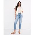 Madewell Jeans | Madewell The Petite High-Rise Slim Boyjean In Summit Wash: Summerweight | Color: Tan | Size: 25p