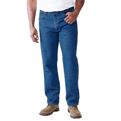 Men's Big & Tall Wrangler® Relaxed Fit Stretch Jeans by Wrangler in Stonewash (Size 64 34)