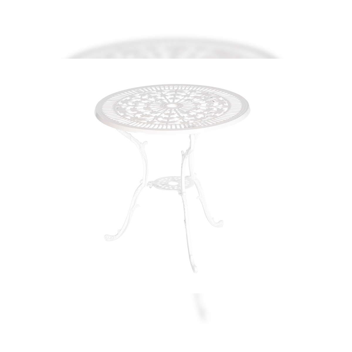 Merxx Lugano Ornament Tisch, Ø 70 cm, Aluminiumguss, Weiß Image