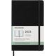 Moleskine Wochenplaner 2023, 12-Monats-Wochenkalender, Wochenplaner und Notizbuch, Hardcover, Großformat 13 x 21 cm, Farbe Schwarz