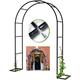 Rose Arch, Garden Arch Arbor, Heavy Duty Metal Arches, Used for Climbing Plants, Wedding Party Decoration, White, Black, Copper Color, Thickened Pipe Diameter: 19mm,W2.4mxH2.2m