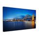 M2M Prints Beautiful Sydney Harbour Bridge Australia Cityscape At Night Sydney Grand Opera House Photography Printed On Canvas Wall Art Modern Home Décor Framed Ready To Hang (40x24 Inch)