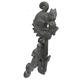 Antique Squirrel Door Knockers for Front Door, Cast Iron Small Novelty Gate Knocker with Screw Fittings, Garden/Wall/Shed Doors Decor Sculpture