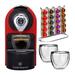 Chefwave Espresso Machine Plastic in Black/Brown/Red | 9.8 H x 5.9 W x 12.8 D in | Wayfair CW-NCM01R