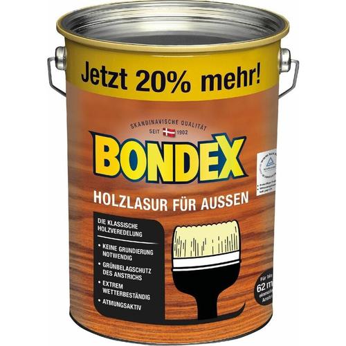 Holzlasur für Außen 4,8 l teak Lasur Holz Holzschutz Schutzlasur - Bondex