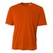 A4 N3402 Men's Sprint Performance T-Shirt in Orange size Large | Polyester 3500, A4N3402