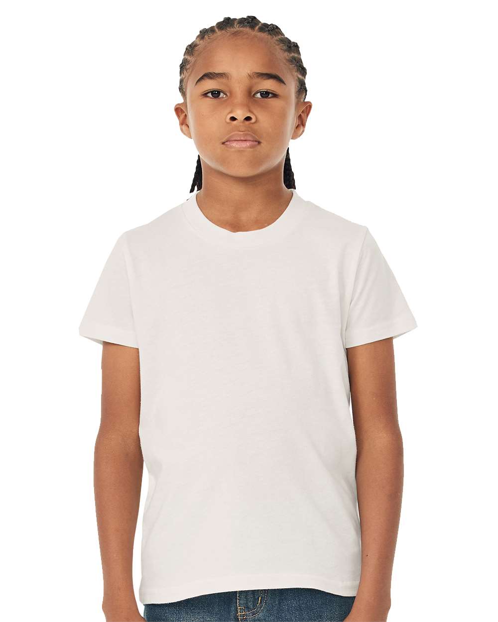Bella + Canvas 3001Y Youth Jersey Top in Vintage White size Small | Cotton 3001YCVC, 3001YCV, BC3001YCVC, B3001Y, BC3001Y