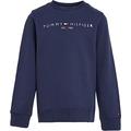 Tommy Hilfiger Kinder Unisex Sweatshirt Essential Sweatshirt ohne Kapuze, Blau (Twilight Navy), 18 Monate