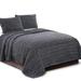 KASENTEX 3-Piece Stone Washed Quilt Set Soft Cotton Reversible Bedspread Coverlet Set