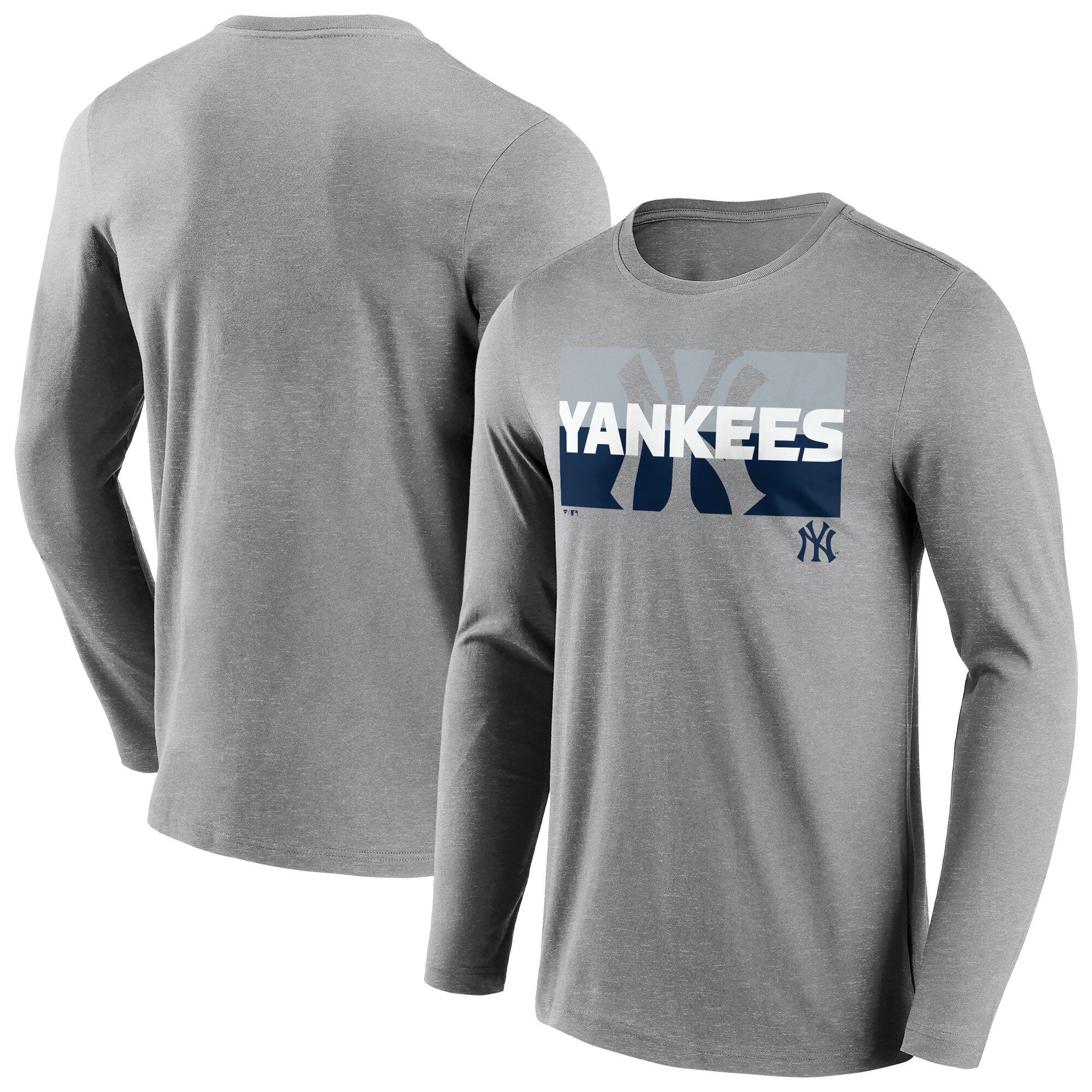 New York Yankees Square Off Langarm-T-Shirt – Herren Image