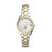 Women's Fossil Silver/Gold Nazareth College Golden Flyers Scarlette Mini Two-Tone Stainless Steel Watch