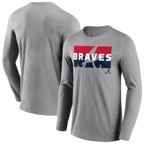 Atlanta Braves Square Off Langarm-T-Shirt – Herren