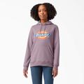 Dickies Women's Water Repellent Logo Hoodie - Lilac Size L (FW203)
