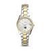 Women's Fossil Silver/Gold Augustana Vikings Scarlette Mini Two-Tone Stainless Steel Watch