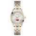 Women's Bulova Silver/Gold Jacksonville State Gamecocks Classic Two-Tone Round Watch