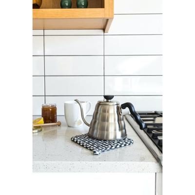 Gingham Pot Holder - Set of 2 by Better Houseware in Black