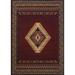 Manhattan Tuscan Area Rug by United Weavers of America in Burgundy (Size 3'11"X 5'3")