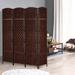 Bayou Breeze Mcadoo 70.87" H Folding Room Divider in Brown | 70.87 H x 70.87 W x 0.79 D in | Wayfair CD58E6DAD69C470282F482093B1BF9E5