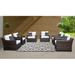 River Brook 6 Piece Outdoor Wicker Patio Furniture Set 06w in Gray/Brown kathy ireland Homes & Gardens by TK Classics | Wayfair RIVER-06W-WHITE