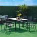 Lark Manor™ Anntoinette Metal Dining Table Metal in Black | 29 H x 60 W x 37 D in | Outdoor Dining | Wayfair 679925B6F8454D5489FE70A78C79542C