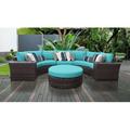 River Brook 6 Piece Outdoor Wicker Patio Furniture Set 06c Synthetic Wicker/All - Weather Wicker/Wicker/Rattan | Wayfair RIVER-06C-ARUBA