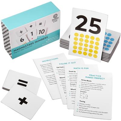 Magnastars Number Flashcards - White - 6x2x2 in