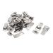 18pcs Metal Spring Draw Toggle Latch Catch for Cases Tool Boxes Chests - Silver Tone