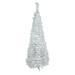 6' White Tinsel Pop-Up Artificial Christmas Tree, Unlit - 6 Foot