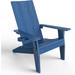 WINSOON All Weather HIPS Outdoor Adirondack Chair with Cup Holder