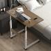 Adjustable Height End Table, Mobile Laptop Desk Rolling Stand w/ Wheel - 23.6" x 15.7"(LxW)